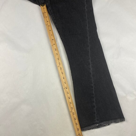 Pilcro Anthropologie High-Rise Flare Jeans Women's Size 27 Black - Picture 11 of 14